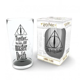 HARRY POTTER Deathly Hallows prémium üvegpohár 400 ml