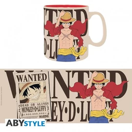 ONE PIECE Luffy wanted bögre