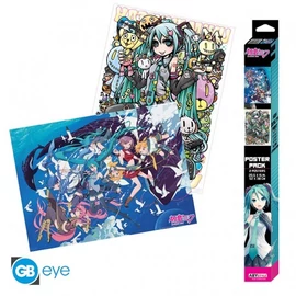 VOCALOID Hatsune Miku chibi poszter szett