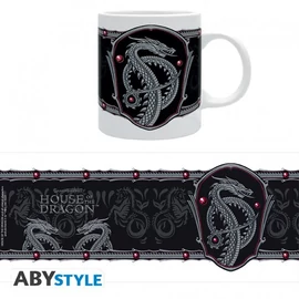 HOUSE OF THE DRAGON Silver dragon bögre