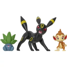 POKEMON Battle figure set Oddish Umbreon Chimchar figurák
