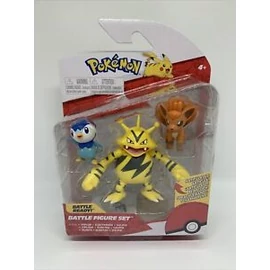 POKEMON Battle figure set Piplup Electabuzz Vulpix figurák