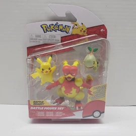 POKEMON Battle figure set Pikachu Magmar Turtwig figurák