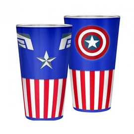 MARVEL Captain America Amerika Kapitány classic prémium üvegpohár 400 ml