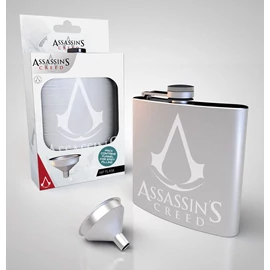 ASSASSIN&#039;S CREED gamer fém laposüveg flaska tölcsérrel 200 ml