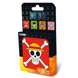 One Piece skulls 4 db-os poháralátét szett