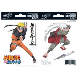 Naruto Shippuden Naruto és Jiraiya matrica csomag 16cm x 11 cm.