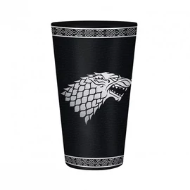 Game of Thrones Trónok Harca Stark foil prémium üvegpohár 400 ml