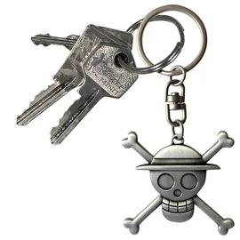 One Piece 3D Skull Luffy fém kulcstartó