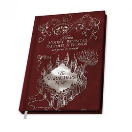 HARRY POTTER Marauder&#039;s Map Tekergők Térképe jegyzetfüzet