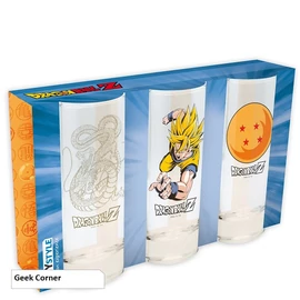 DRAGON BALL DBZ 3 db-os üvegpohár csomag 290 ml