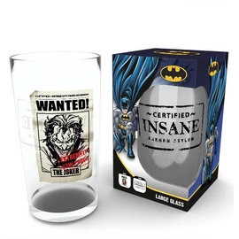 DC Comics Batman Joker Insane premium üvegpohár 500 ml