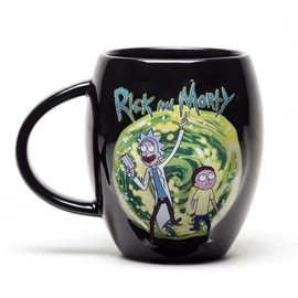 Rick and Morty Ovális kerek bögre 450 ml