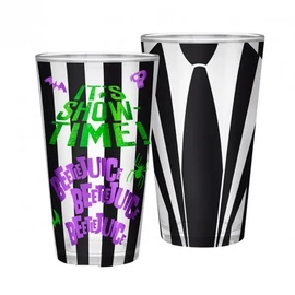 BEETLEJUICE suit díszített üvegpohár 400 ml