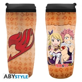 FAIRY TAIL Lucy Natsu &amp;amp; Embléma hővédő utazó bögre 355 ml