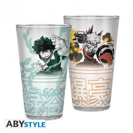 MY HERO ACADEMIA prémium üvegpohár 400 ml