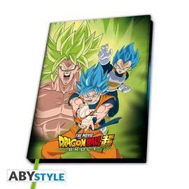 DRAGON BALL Broly VS Goku &amp;amp; Vegeta A5 méretű notesz jegyzetfüzet