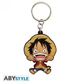 ONE PIECE Monkey D Luffy PVC kulcstartó