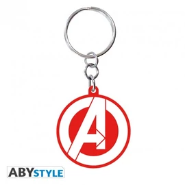 MARVEL Avengers Bosszúállók logo PVC kulcstartó