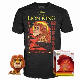 Disney Az Oroszlánkirály Mufasa POP figura és póló szett