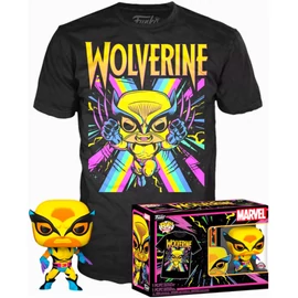 Marvel Rozsomák Black Light exkluzív POP figura és póló szett