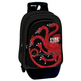 Trónok harca Fire and Blood Targaryen gurulós bőrönd, 42 cm