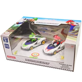 Mario Kart Mario + Yoshi Pull Speed 2 darabos autó szett