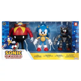 Sonic The Hedgehog 30. évfordulós 3 db-os figurakészlet 10cm
