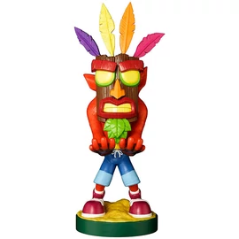 Crash Bandicoot Aku Aku figura tartókonzol Cable guy 20cm
