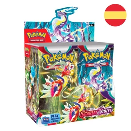 Spanyol Pokémon Skarlát és Ibolya gyűjthető kártyajáték csomag
