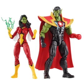 Marvel Avengers Beyond Earth Mightiest Skrull királynő és Super Skrull figurák 15 cm