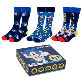 Sonic a sündisznó 3 pár felnőtt zokni
