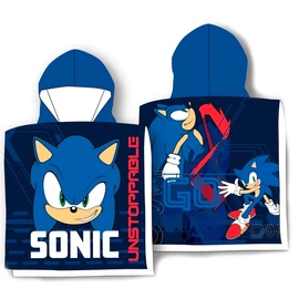 Sonic The Hedgehog pamut poncsó törölköző