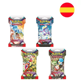 Spanyol Pokemon Scarlet &amp; Violet gyűjtői kártyajáték csomag