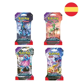 Spanyol Pokemon Scarlet &amp; Violet Temporary Forces gyűjtői kártyajáték csomag