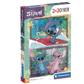 Disney Stitch puzzle 2x20 db-os