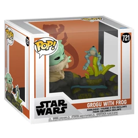 POP figura Deluxe Star Wars The Mandalorian Grogu békával