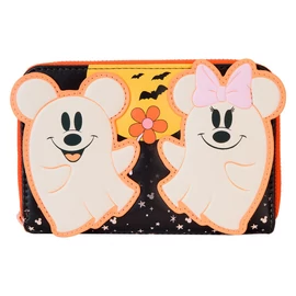 Loungefly Disney Mickey és Minnie Virágos Szellem pénztárca