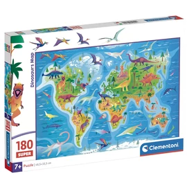 Dinoszaurusz térkép szuper puzzle 180 db-os