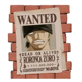 One Piece Wanted Zoro persely figura 16 cm