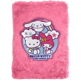 Hello Kitty és barátai A5-ös plüss napló
