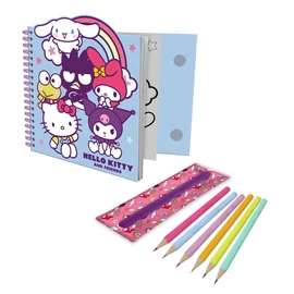 Hello Kitty és barátai foglalkoztató füzet kivehető tartóval
