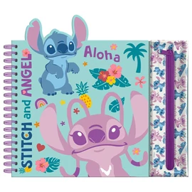 Disney Stitch foglalkoztató füzet kivehető tartóval
