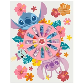 Disney Stitch füzet + 12 mini zsírkréta