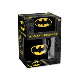 DC Comics Batman Logo bögre és zokni készlet