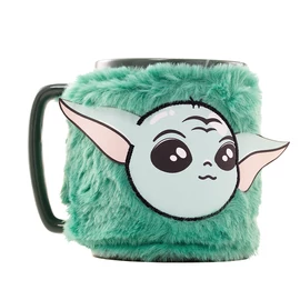 Star Wars Mandalorian Grogu bögre plüss huzattal 440 ml
