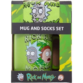 Rick & Morty bögre és zokni szett