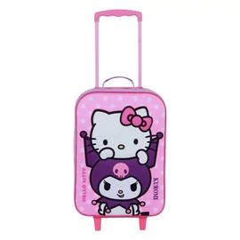 Hello Kitty Játékos 3D gurulós bőrönd 52cm