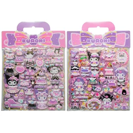 Hello Kitty Kuromi dombornyomott matricák