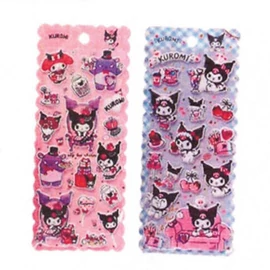 Hello Kitty Kuromi dombornyomott matricák